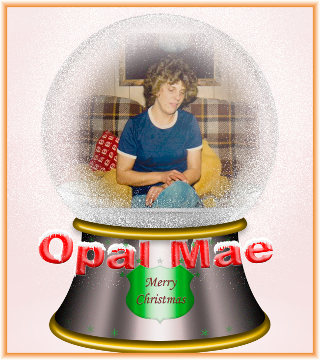 Opal Mae Snow Gloe