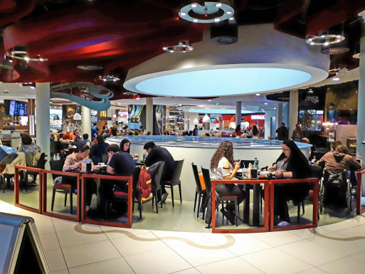 The food court of The Mall - Wien-Mitte