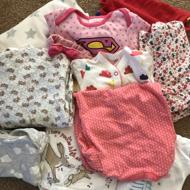 Baby clothes ready to be sent away