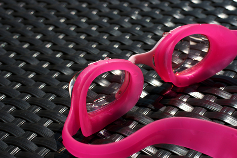 pink goggles