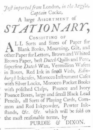 Nov 15 - 11:12:1767 Virginia Gazette