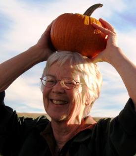 Linda pumpkin head