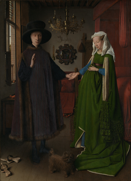 Portrait of Giovanni Arnolfini and his wife by Jan van Eyck