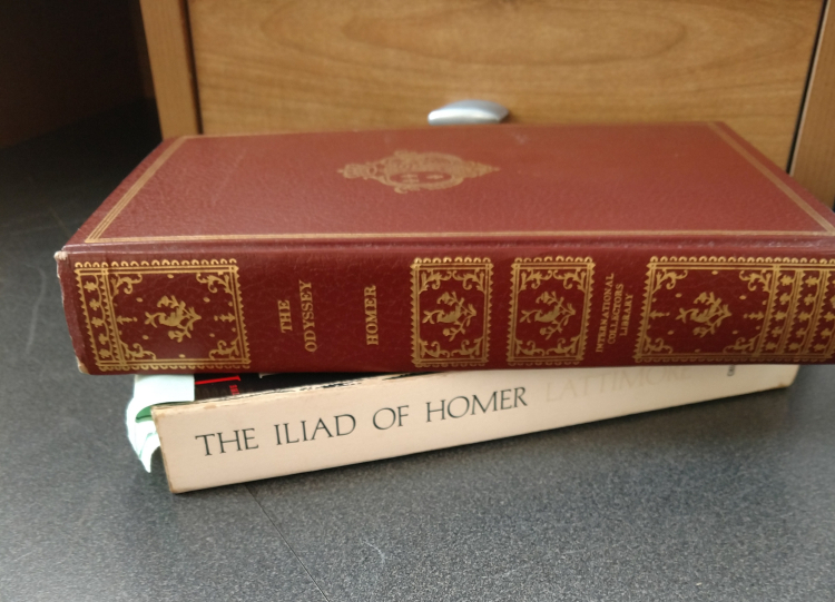 Books of Homer's Iliad and Odyssey