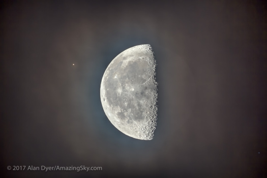 Aldebaran About to be Occulted by the Moon