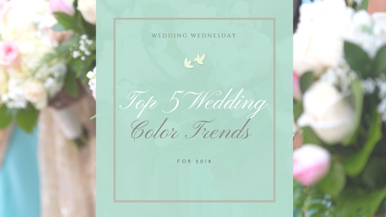 top 5 wedding color trends