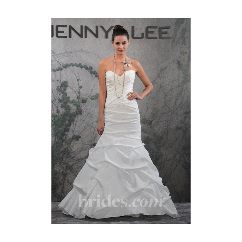 Jenny Lee - Fall 2013 - Style 1319 Strapless Silk Taffeta A-Line Wedding Dress 0