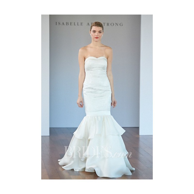 Isabelle Armstrong - Fall 2014 - Strapless Layered Silk Chiffon Mermaid Wedding Dress with a Sweetheart Neckline 0