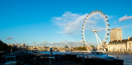 London Eye à partir du Westminster Bridge