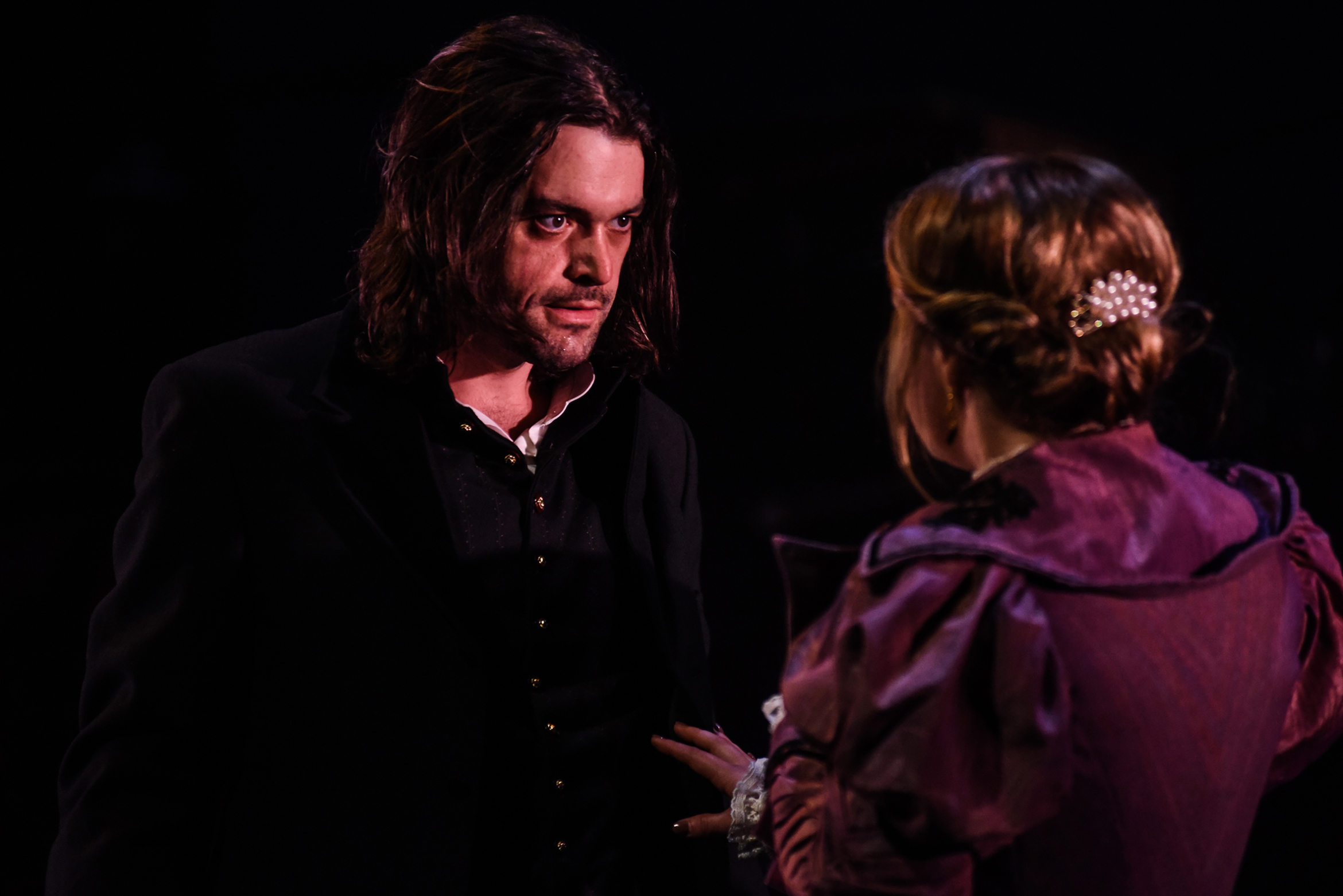 Jack Bannell and Paige Round in The Strange Case of Dr Jekyll &amp; Mr Hyde, credit Alex Harvey-Brown.