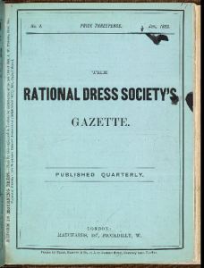 Cover of The Rational Dress Society magazine