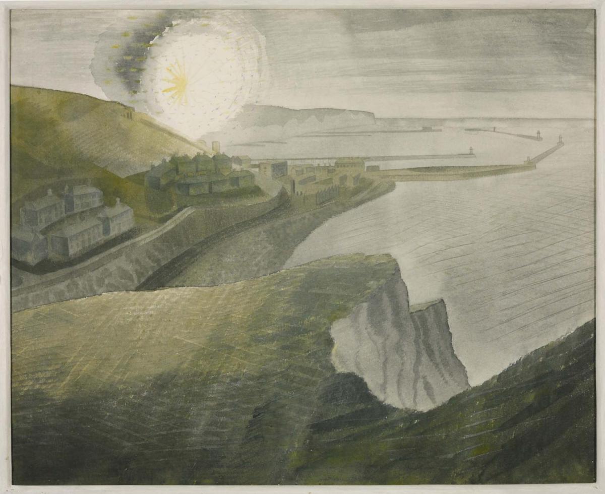Shelling by Night 1941 by Eric Ravilious 1903-1942