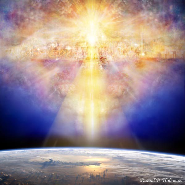 Image result for pictures of the new Jerusalem descending from heaven to the new earth