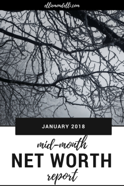 This is my last monthly net worth report with a liability - my mortgage!