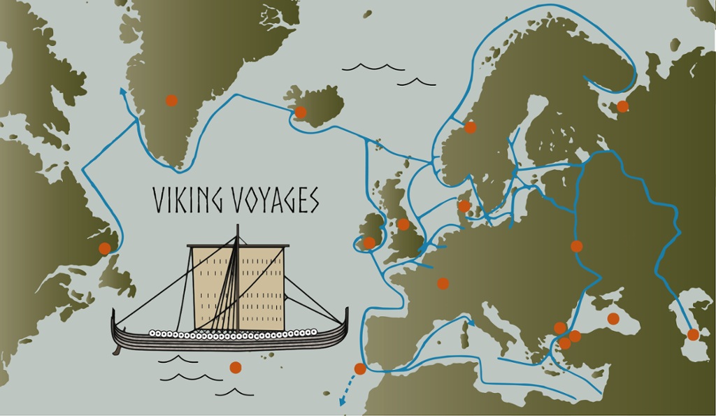 Image result for vikings sailing west