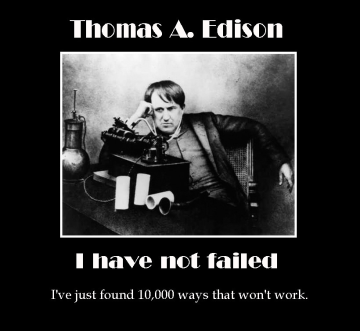 I've not failed - Edison