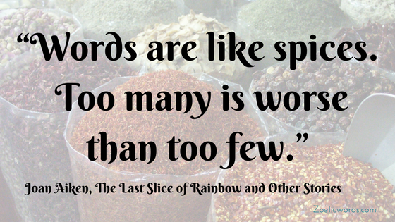 Words are like spices