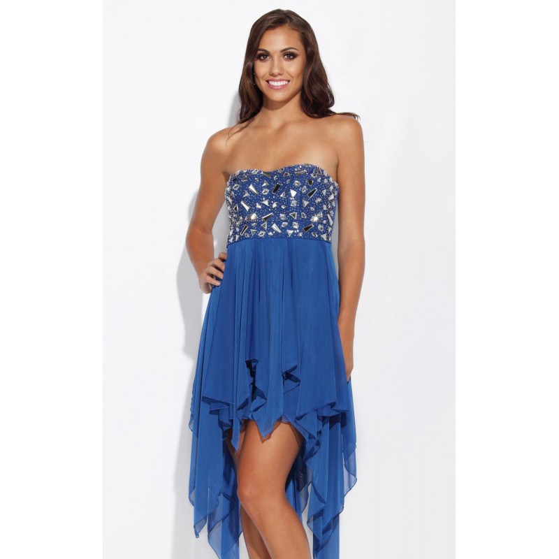 Jeweled Hi Lo Dress by Josh and Jazz D0159462 0