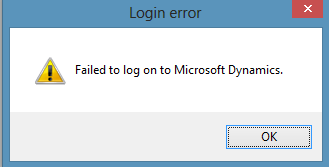 0285.Failed to logon to Microsoft Dynamics