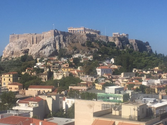 The Acropolis Atop a hill in Athens