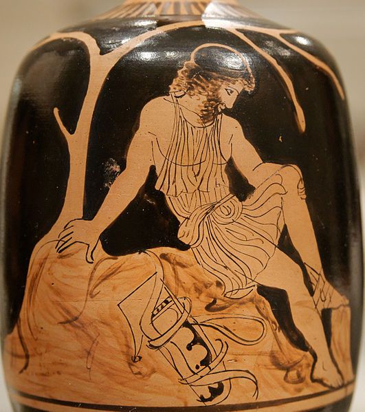 Image result for GReek vase Philoctetes