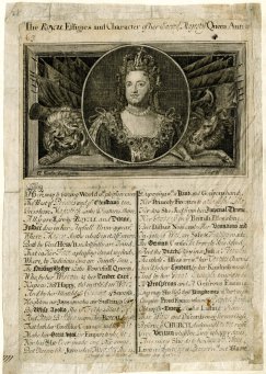 Frost Fair portrait of Anne 1716