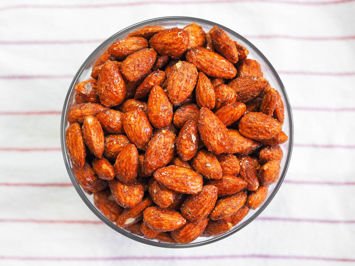 burnt sugar almonds